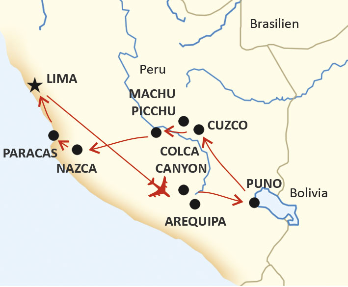 Karta för Stora Peruresan