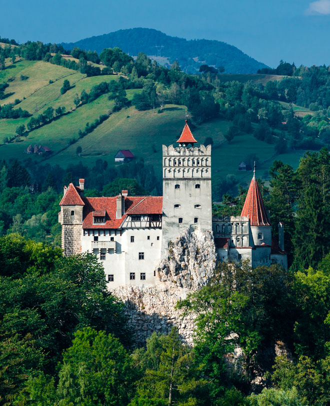 Castle Bran i Transsylvanien, Rumänien