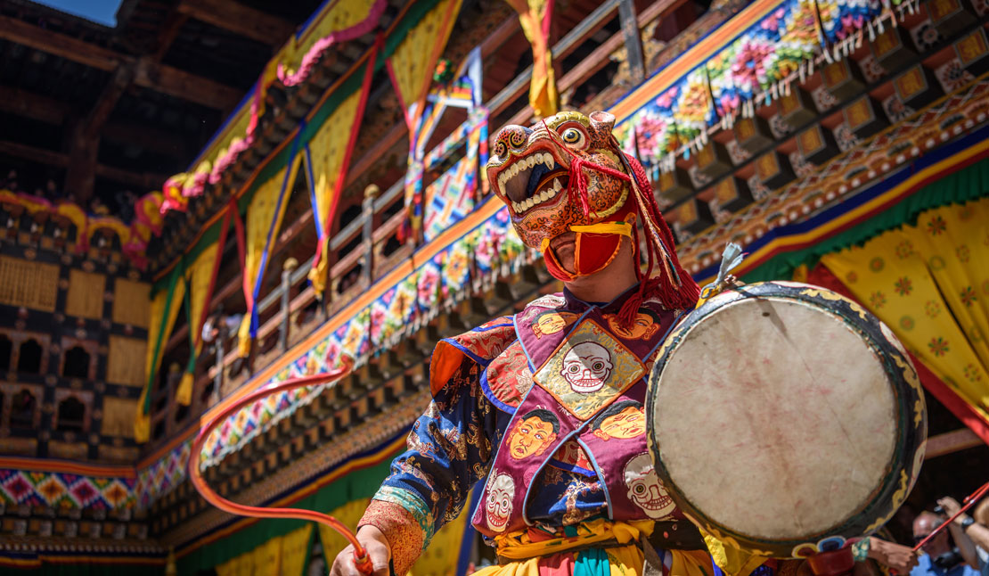 Magisk maskdans i Bhutan