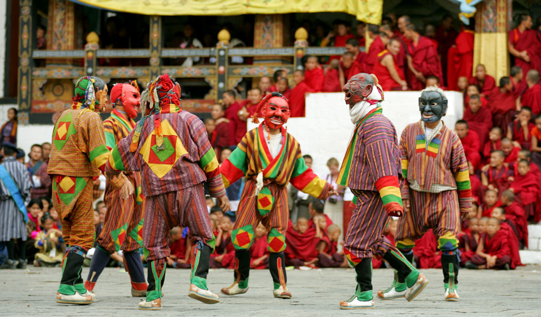 Mask festival i Bhutan